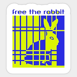 Free the rabbit Sticker